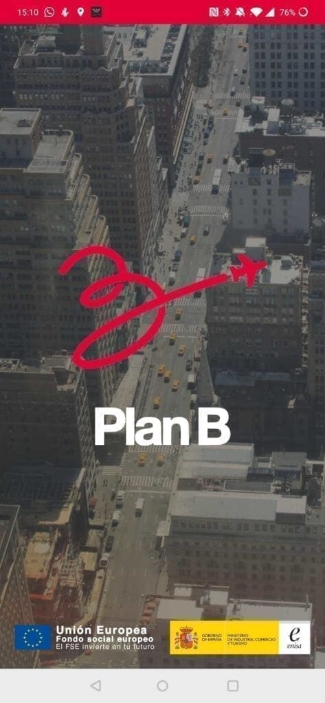 splash screen plan b app