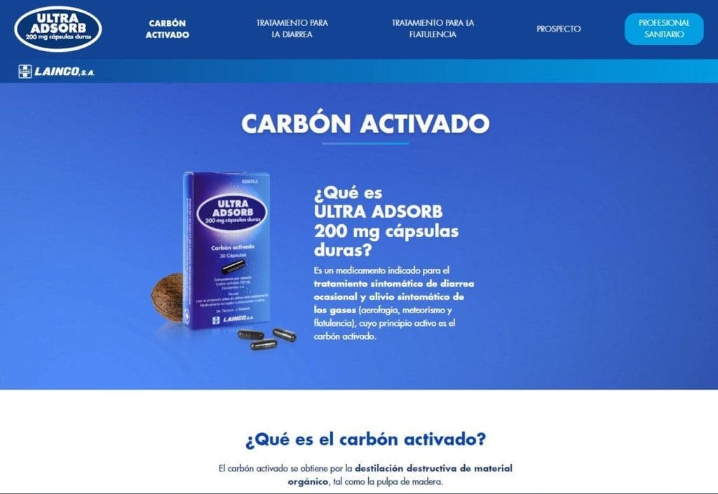 diseño web ultra adsorb corporativa