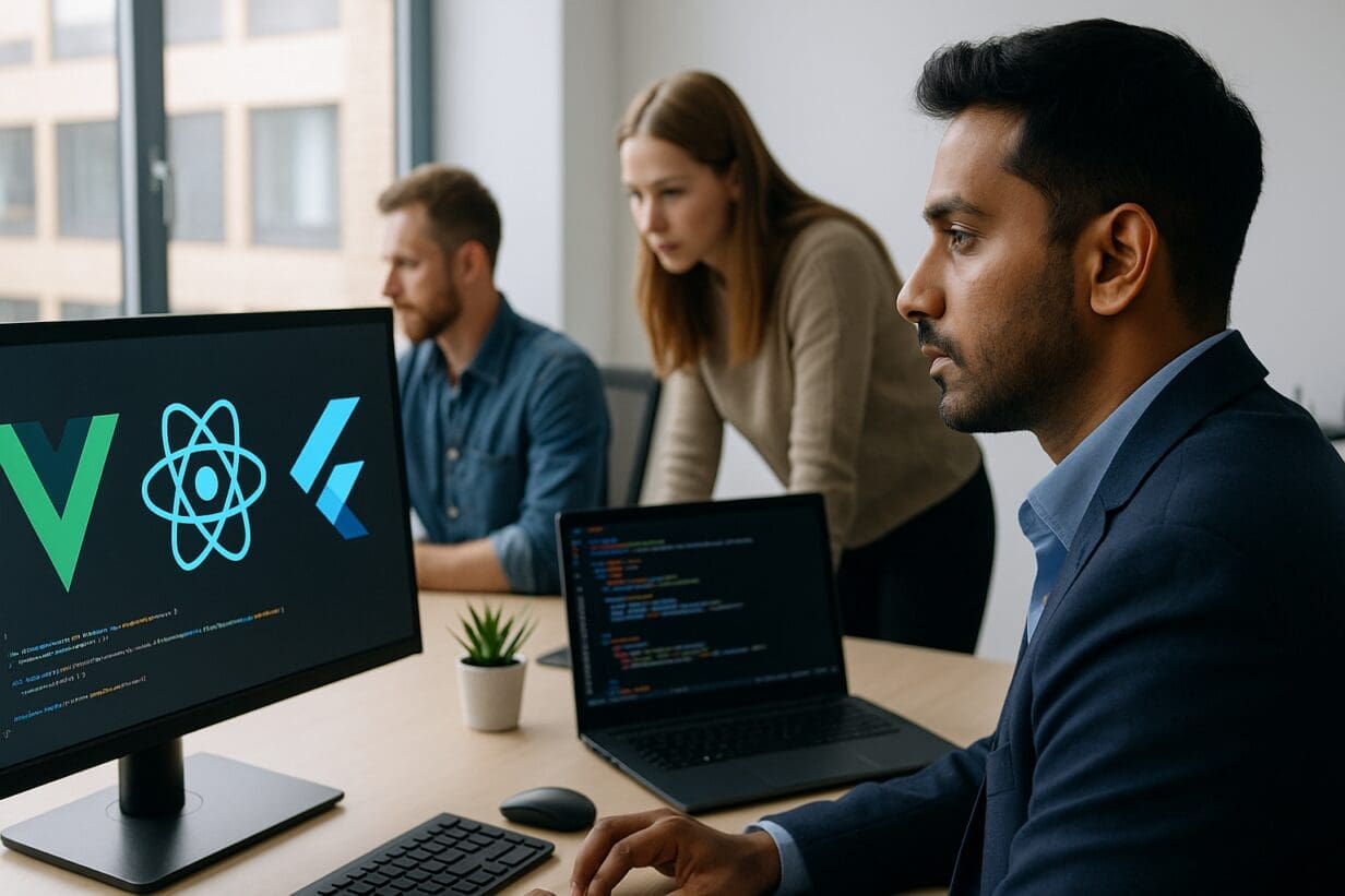 vue vs react el mejor framework app híbrida
